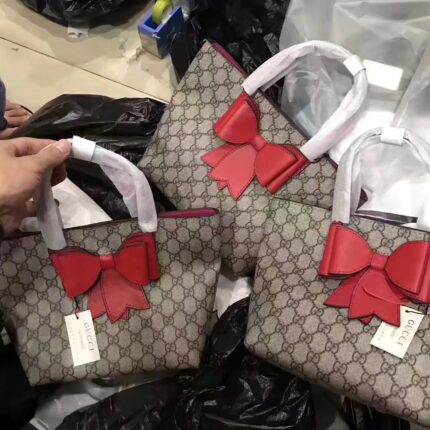 Gucci 410812 Children’s GG Ducks Tote Bag
